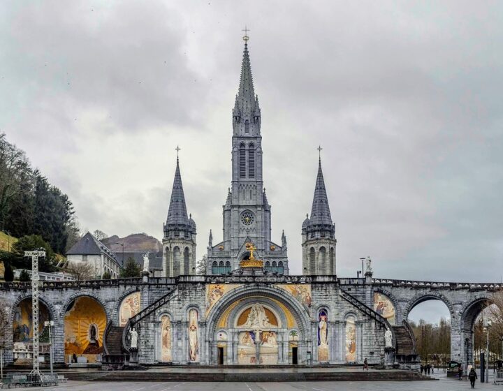 basilica, rosary basilica, basilica of our lady of the rosary, lourdes, france, byzantine revival architecture, lourdes, lourdes, lourdes, lourdes, lourdes